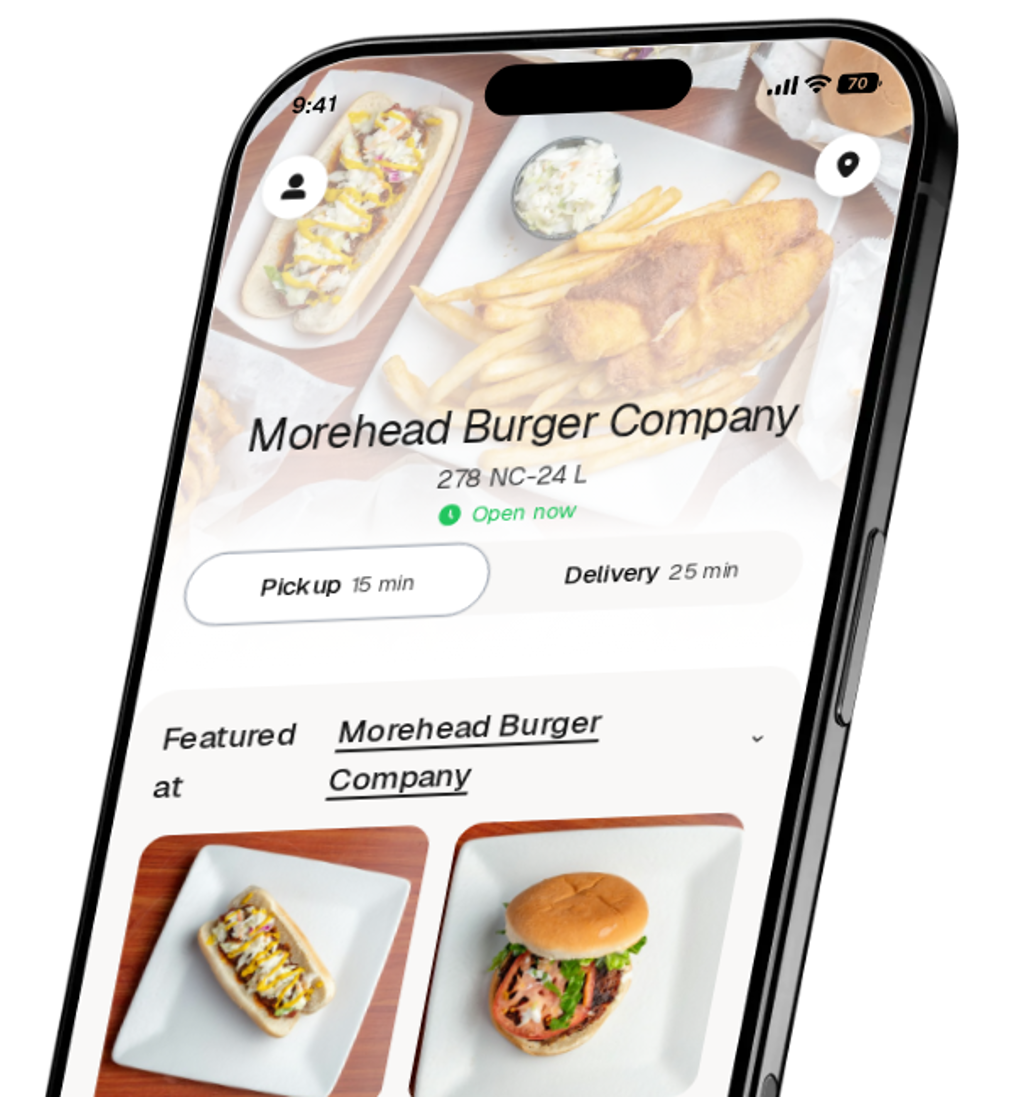 Morehead Burger Company app preview