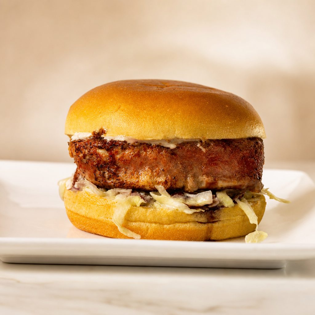 Seared Tuna Burger.